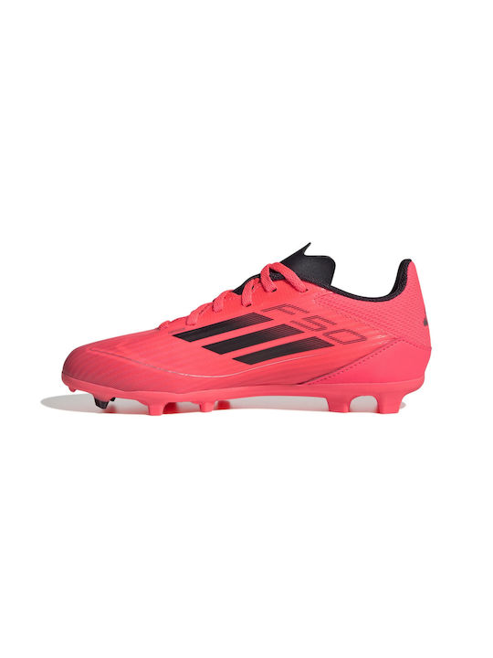 Adidas Junior F50 League Fg Mg Kids Molded Soccer Shoes Red