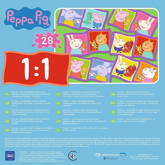Board Game Peppa Pig Domino for 1-4 Players 3+ Years Old (EN) Trefl