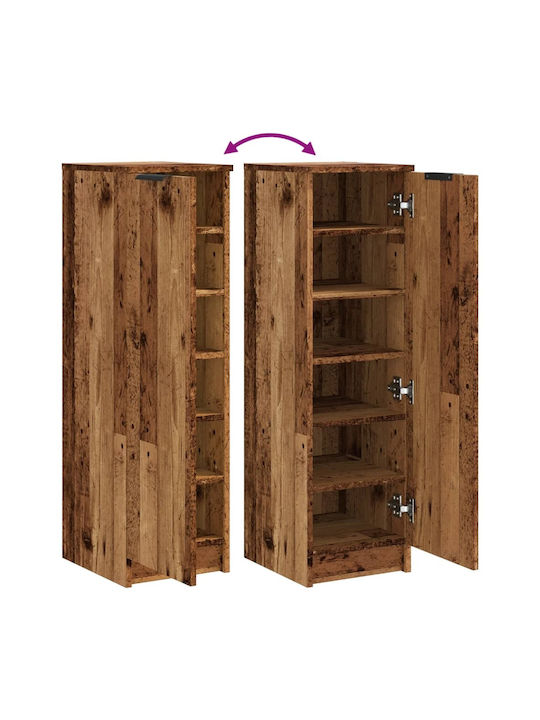 Wooden Shoe Organizer Brown 29.5x35x100.5cm