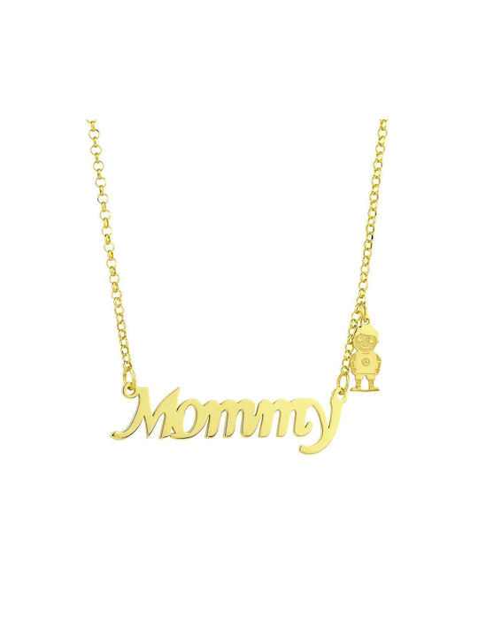 Goldsmith Necklace Mum from Pink Gold Plated Silver