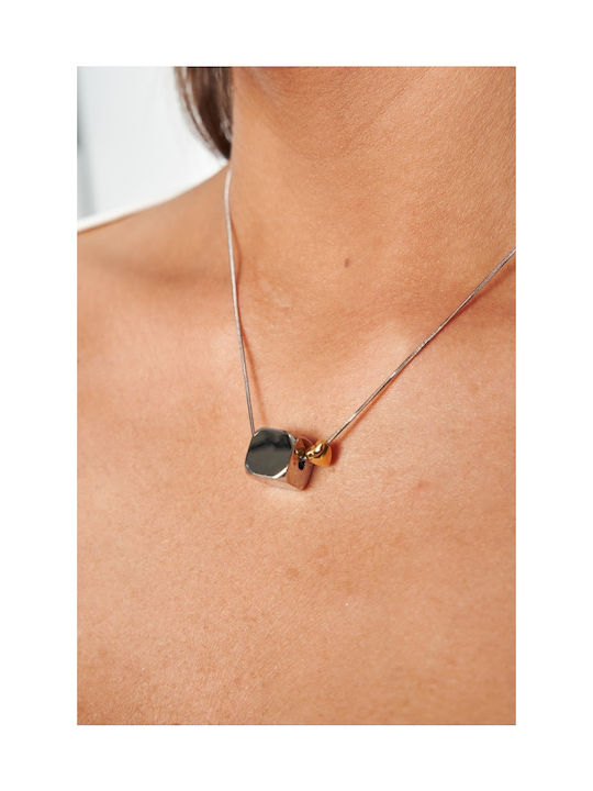 Decoro Cube Necklace Made of Silver Decoro Cube Necklace Made of Silver
