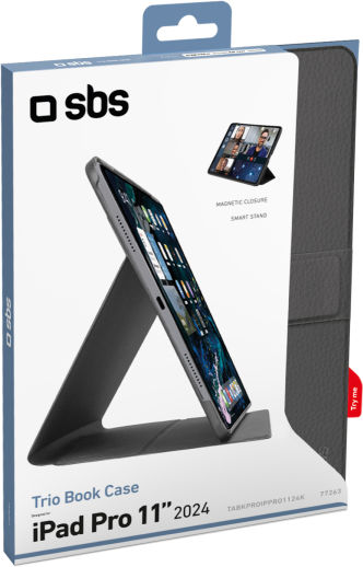 SBS Flip Cover Schwarze für iPad Pro 2024 11"