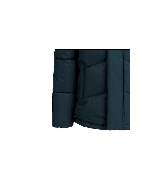 Jack & Jones Kids Quilted Jacket with Hood Green