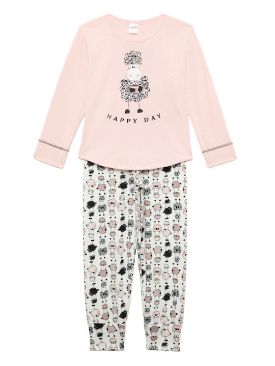 Minerva Kids Pyjamas Winter Cotton Powder