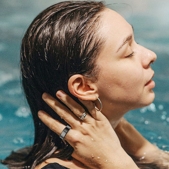 Techsuit R02 Smart Ring 19.8mm with Heart Rate Monitor Rose Gold