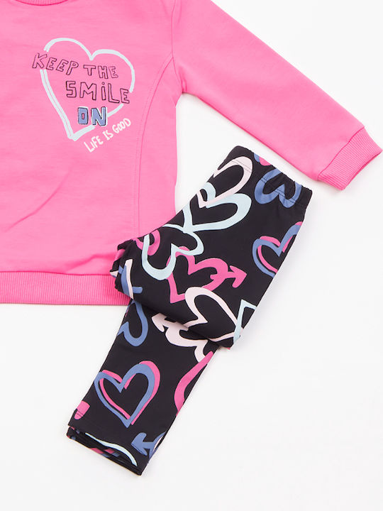 Trax Kinder Set mit Leggings Winter 2Stück Pink