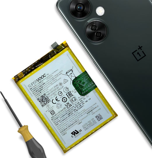 Clappio Internal Battery for OnePlus Nord CE 3 Lite 5000mAh BLP989 White