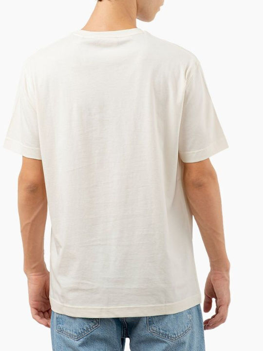 Gant Herren T-Shirt Kurzarm Ecru