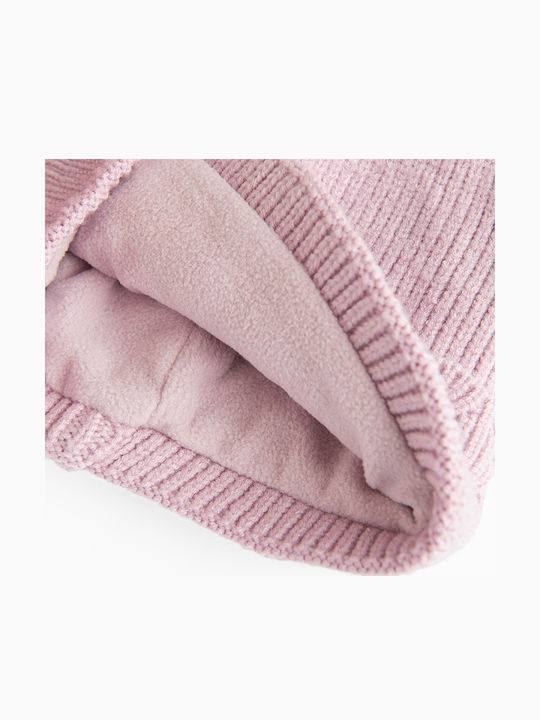 Kinder Mütze Gestrickt Rosa