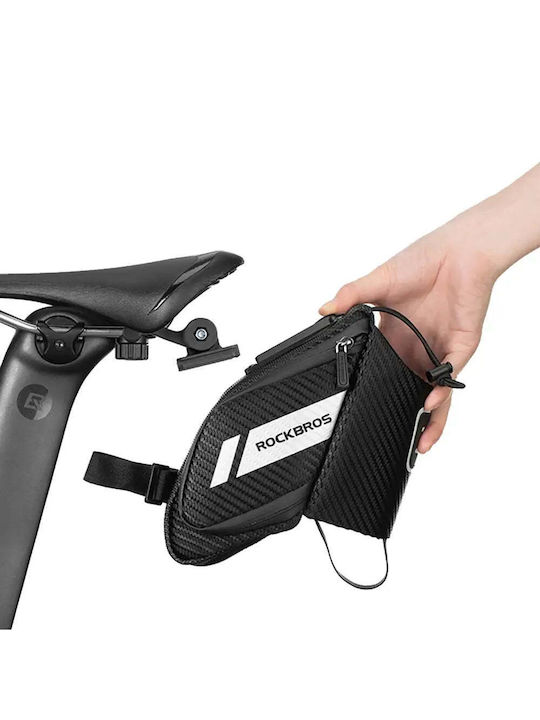 Rockbros Double Bicycle Saddle Bag 1.5L Black