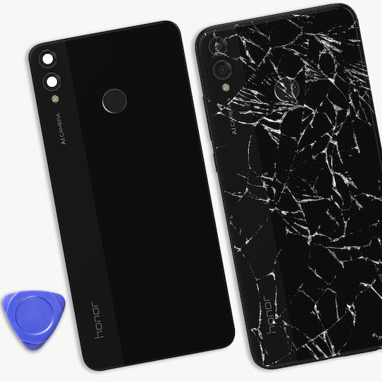 Clappio Honor 8x Replacement Back Glass Black