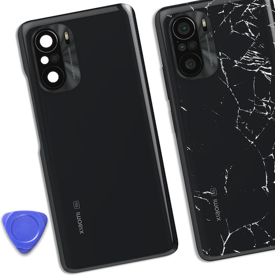 Clappio Replacement Rear Window Xiaomi Mi 11i Dark Grey