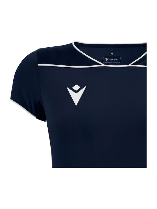 Γυναικεία Αθλητική Μπλούζα με V Λαιμόκοψη Navy, Light Navy, White