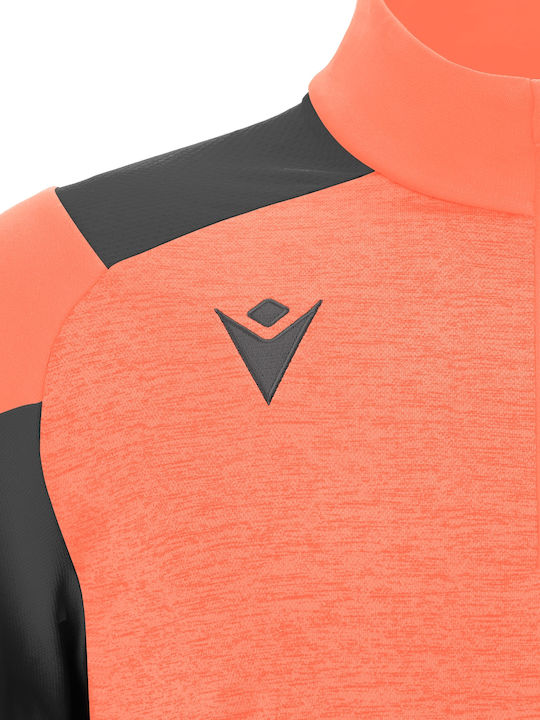 Women's Athletic Blouse Neon Coral, Anthracite