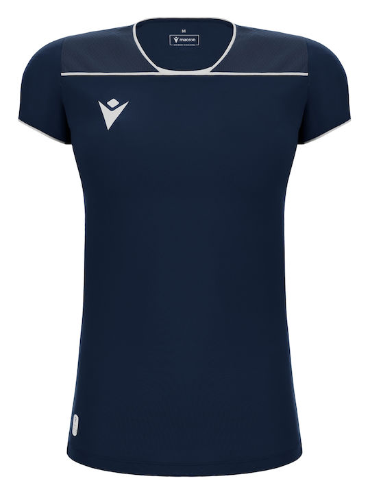 Γυναικεία Αθλητική Μπλούζα με V Λαιμόκοψη Navy, Light Navy, White