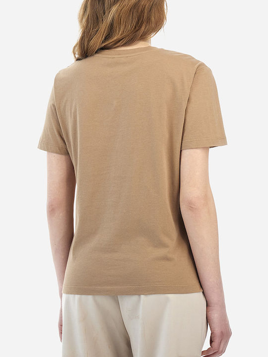 La Martina Damen T-shirt Sandybrown