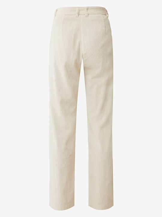 Women's Fabric Trousers White - Offwhite