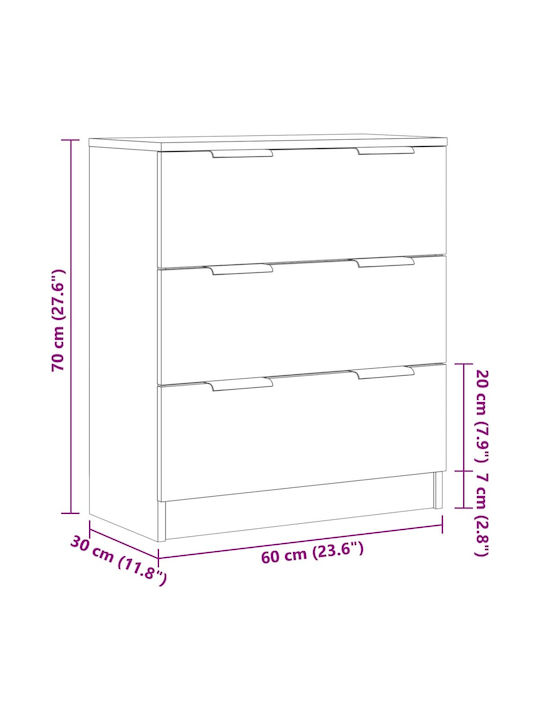 Comoda pentru Dormitor Maro 60x30x70buc