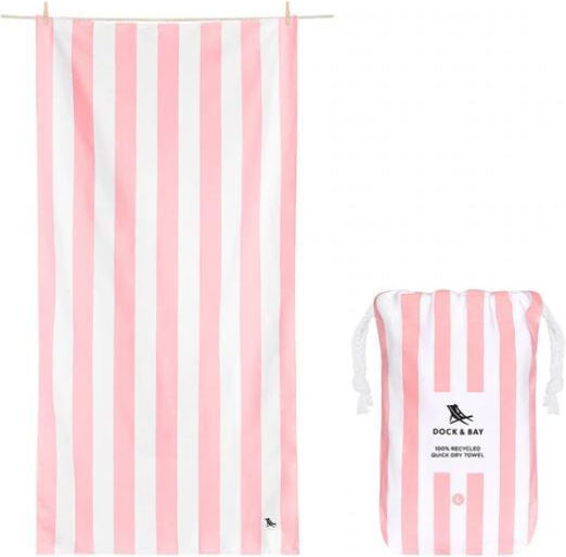 Dock & Bay Quickdry Cabana Πετσέτα Microfiber Σώματος Ροζ 160x90εκ.