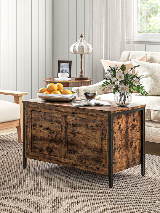 HomCom Dekorative Truhe Hölzernes Braun 80x40x49cm