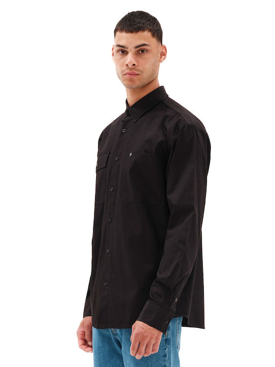 Emerson Men's Shirt Cotton Black