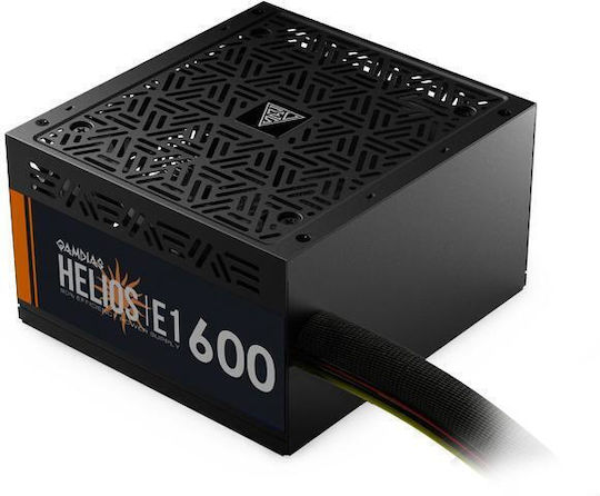 Gamdias Helios E1-600 600W Μαύρο Τροφοδοτικό Υπολογιστή Full Wired