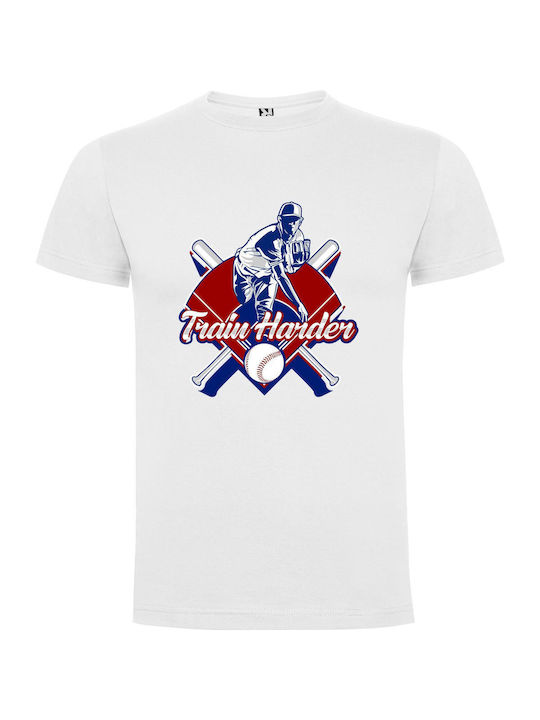 Swing Style Sports Logo T-shirt White Cotton