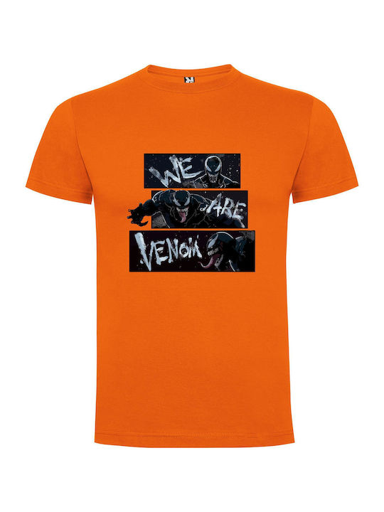 Venom's Lethal Fusion T-shirt Orange Cotton