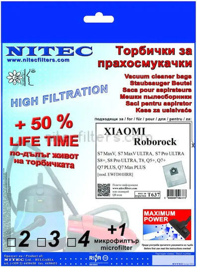 Nitec Vacuum Cleaner Bags 5pcs Universal