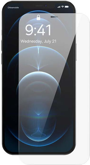 Baseus Glass Film 0.3мм Закалено стъкло 2бр Черен (iPhone 12 / 12 Pro)