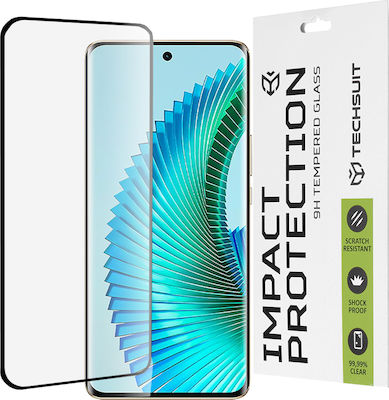 Techsuit 111d Full Glue Full Face Tempered Glass Μαύρο (Honor Magic6 Lite)