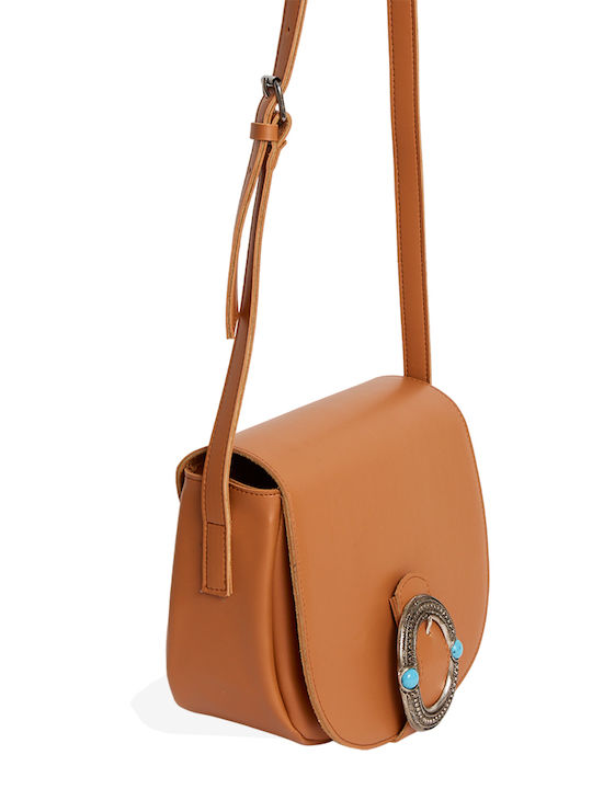 Elena Athanasiou In Island Leder Damen Tasche Crossbody Braun