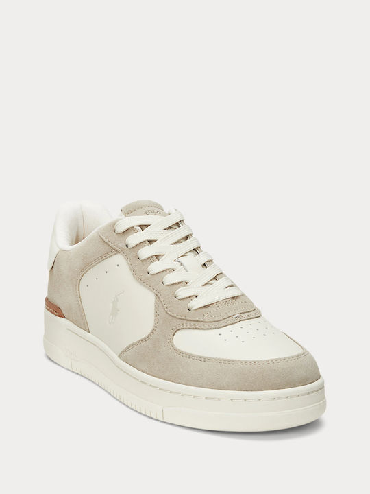 Ralph Lauren Court Ανδρικά Sneakers Milkshake / Ecru