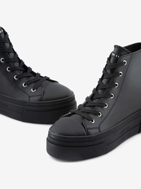 Damen Flatforms Sneakers Schwarz