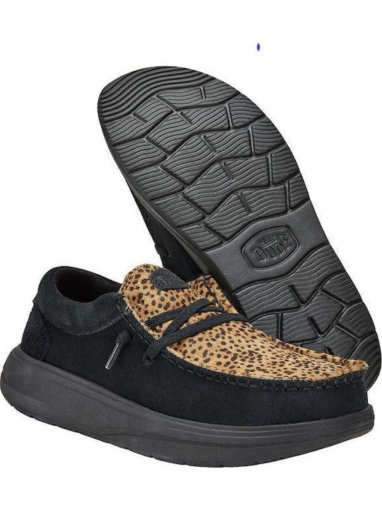 Wendy Women's Moccasins in Black Color