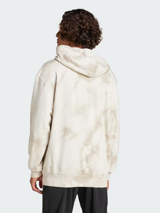 adidas All Szn Φούτερ Κρεμ με Κουκούλα
