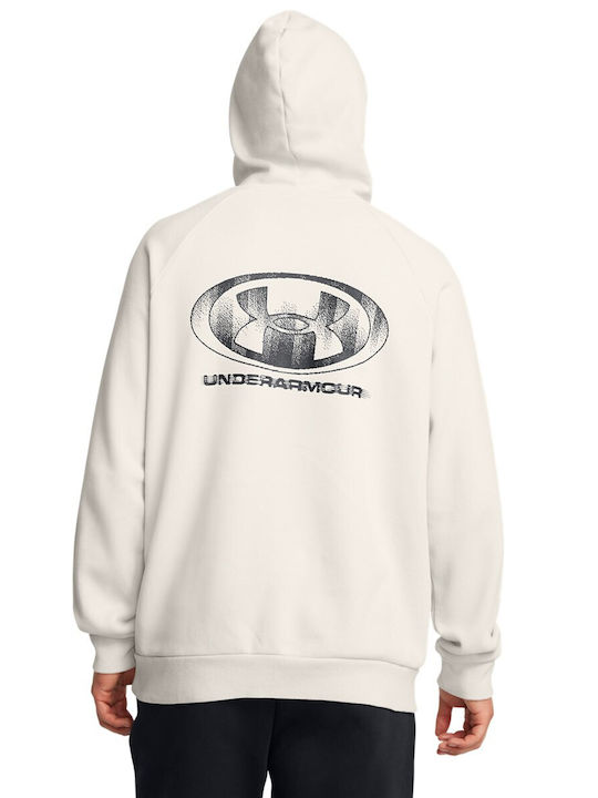 Under Armour Ua Rival Men's Sweatshirt with Hood White