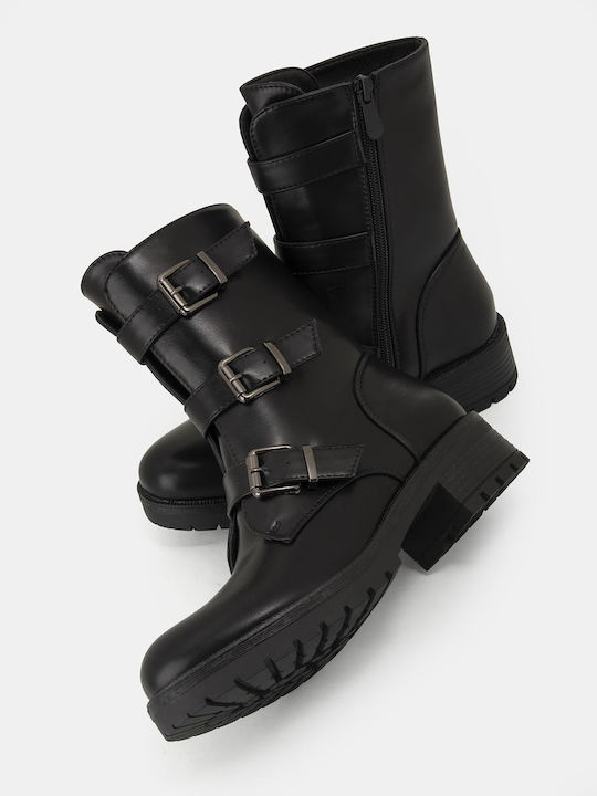 Дамски Кубинки Черни X25-308-JW193-ЧЕРНО