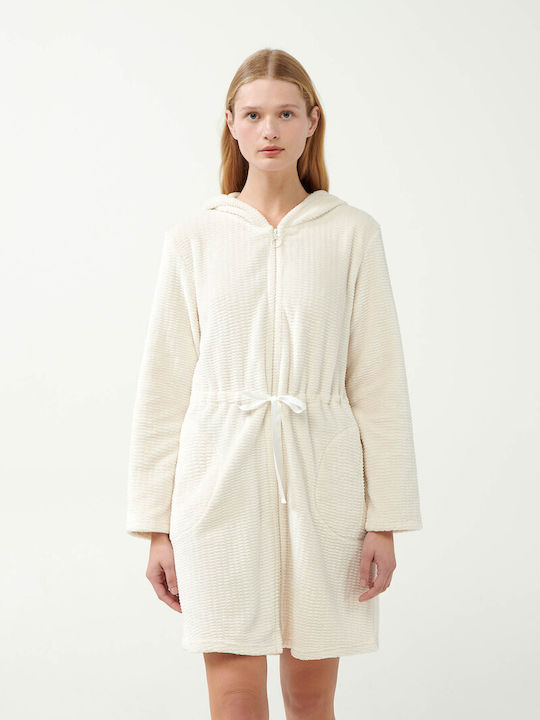 Vamp Winter Damen Vlies Robe Beige Skin