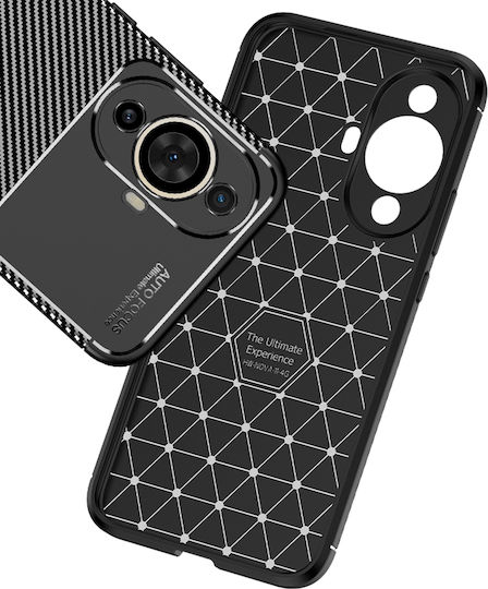 Techsuit Umschlag Rückseite Silikon Schwarz (Huawei Nova 12s)
