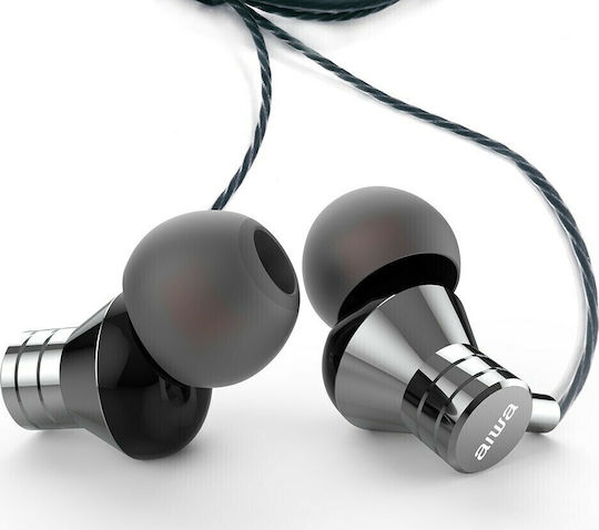 Aiwa 262-AIW-TM50SL In-Ear Freisprecheinrichtung Kopfhörer mit Stecker 3.5mm Gray