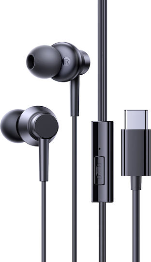 Baseus Encok In-ear Handsfree με Βύσμα USB-C Μαύρο