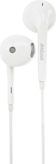 Andowl QY-9026 Earbuds Handsfree Ακουστικά με Βύσμα 3.5mm Μαύρο