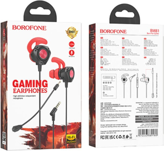 Borofone BM81 În ureche Handsfree cu Mufă 3.5mm Negru
