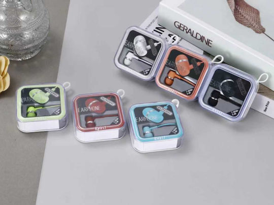 Ev-217 In-ear Handsfree με Βύσμα 3.5mm Πράσινο