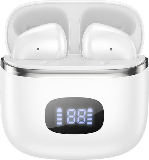 Hoco EQ1 Earbud / In ear Bluetooth хендсфри Слушалки с Кутийка за Зареждане Бял