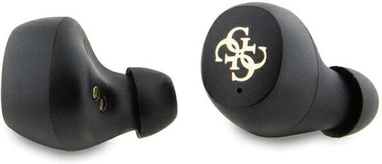 Guess 4G PU Metal Logo In ear Bluetooth хендсфри Слушалки с Кутийка за Зареждане Розов