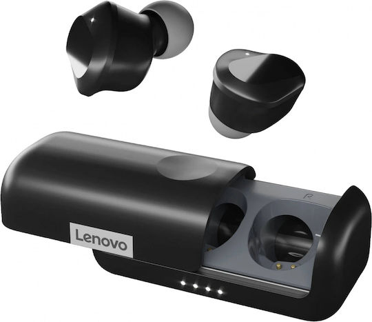 Lenovo True Wireless Earbuds Bluetooth хендсфри Слушалки с Кутийка за Зареждане Черен
