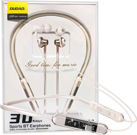 Dudao U5Pro In-ear Bluetooth Handsfree Ακουστικά Λευκά