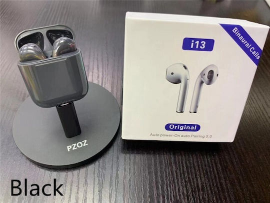TWS i13 Earbud Bluetooth Handsfree Earphones with Charging Case Black